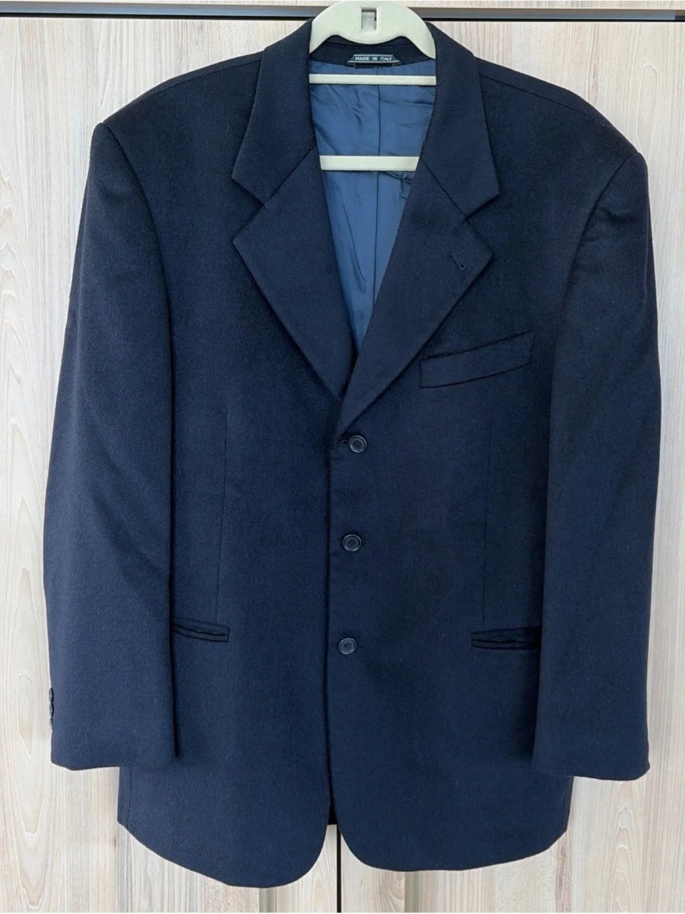 Cashmere Blazer Quiet Luxury Old Money Made in Italy Men’s 42S Black